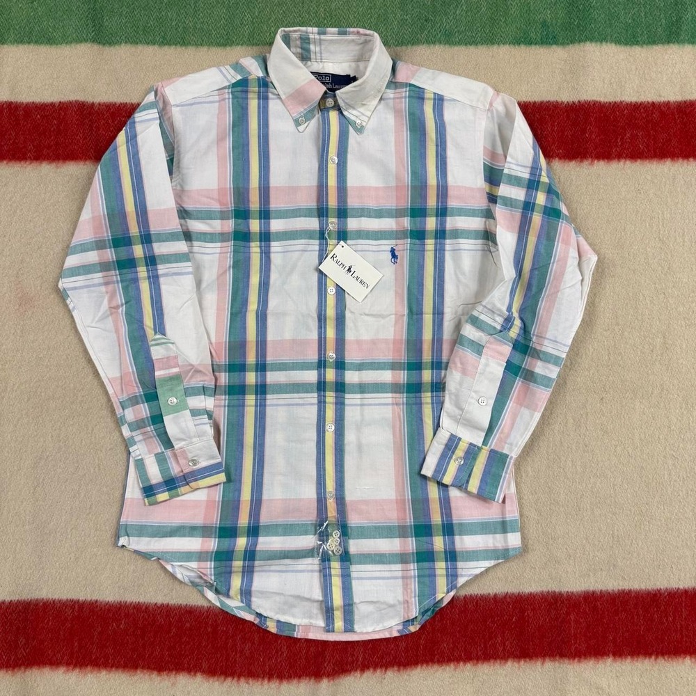 Vintage Polo Ralph LaurenButton Down Shirt Mens XL Deadstock Some Wear